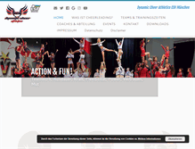 Tablet Screenshot of dynamiccheer.com